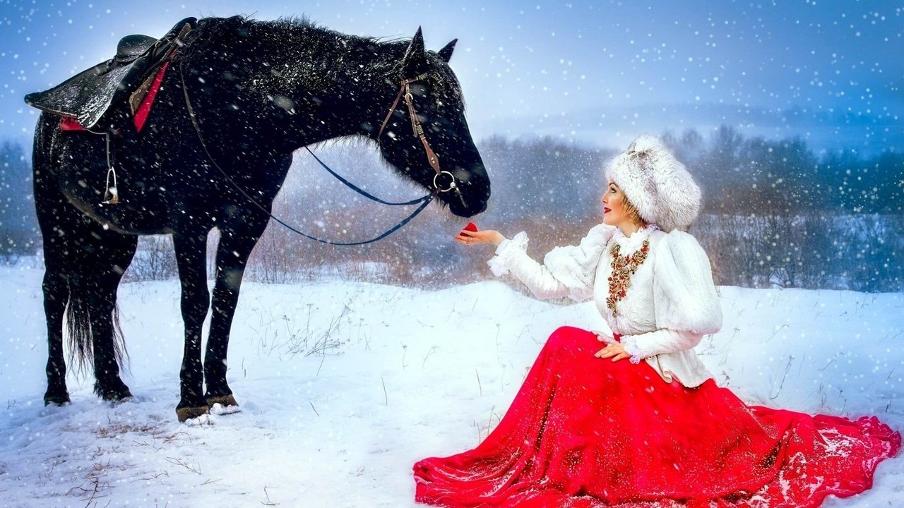 Обои девушка, конь, зама, girl, horse, deputy разрешение 1920x1080 Загрузить