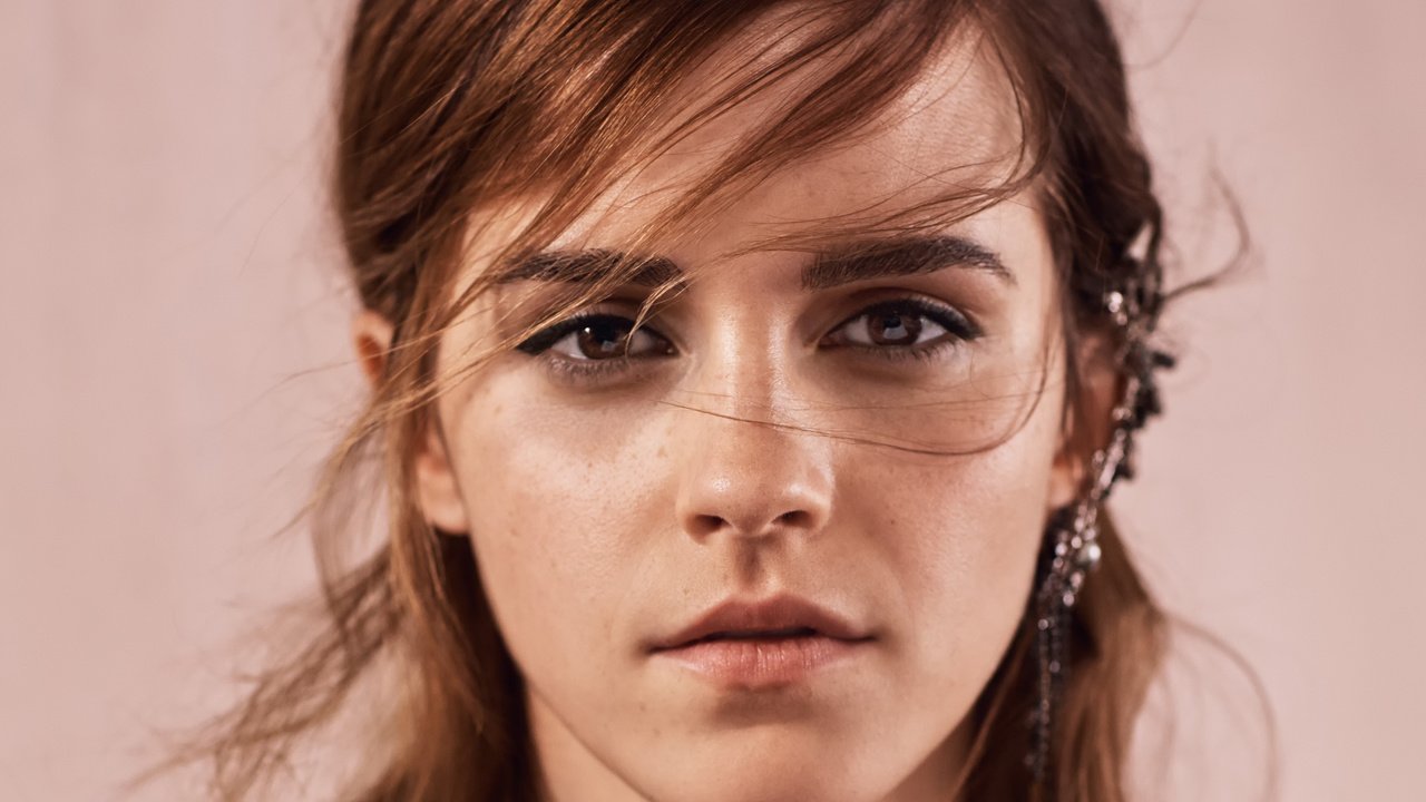 Обои девушка, лицо, эмма уотсон, vogue, 2015 год, фотосессия для, girl, face, emma watson, 2015, photo shoot for разрешение 3271x3271 Загрузить