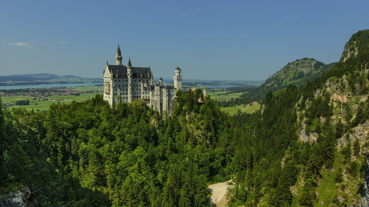 Обои германия, бавария, замок нойшванштайн, баварии, germany, bayern, neuschwanstein castle, bavaria разрешение 2880x1920 Загрузить