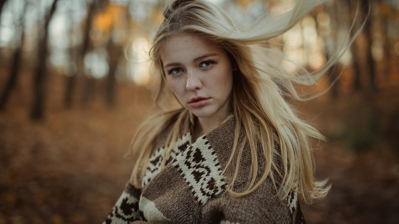 Обои осень, волосы, jesse herzog, annika, autumn, hair разрешение 2880x1920 Загрузить