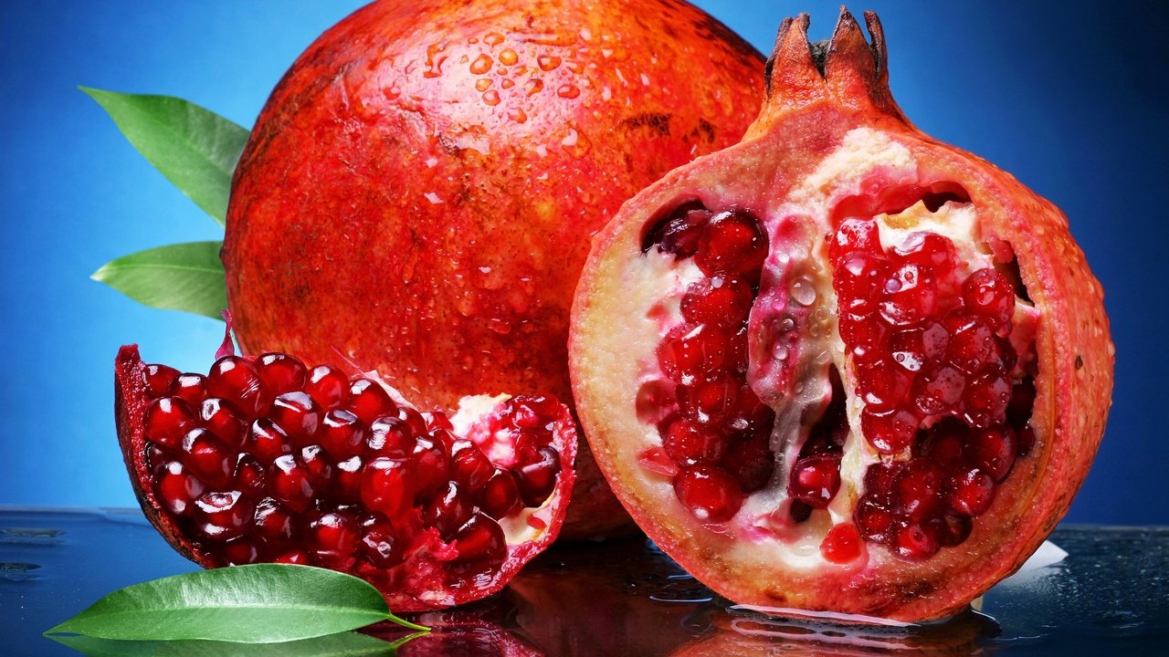 Обои фрукты, плоды, граната, гранат, fruit, pomegranate, garnet разрешение 2880x2079 Загрузить
