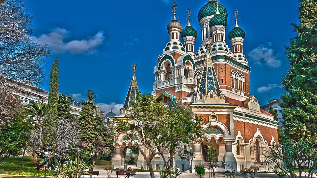 Обои храм, франция, франци, ницца, saint nicholas orthodox cathedral, собор святителя николая чудотворца, николаевский собор, temple, france, nice, the cathedral of st. nicholas the wonderworker, nicholas cathedral разрешение 3600x2317 Загрузить