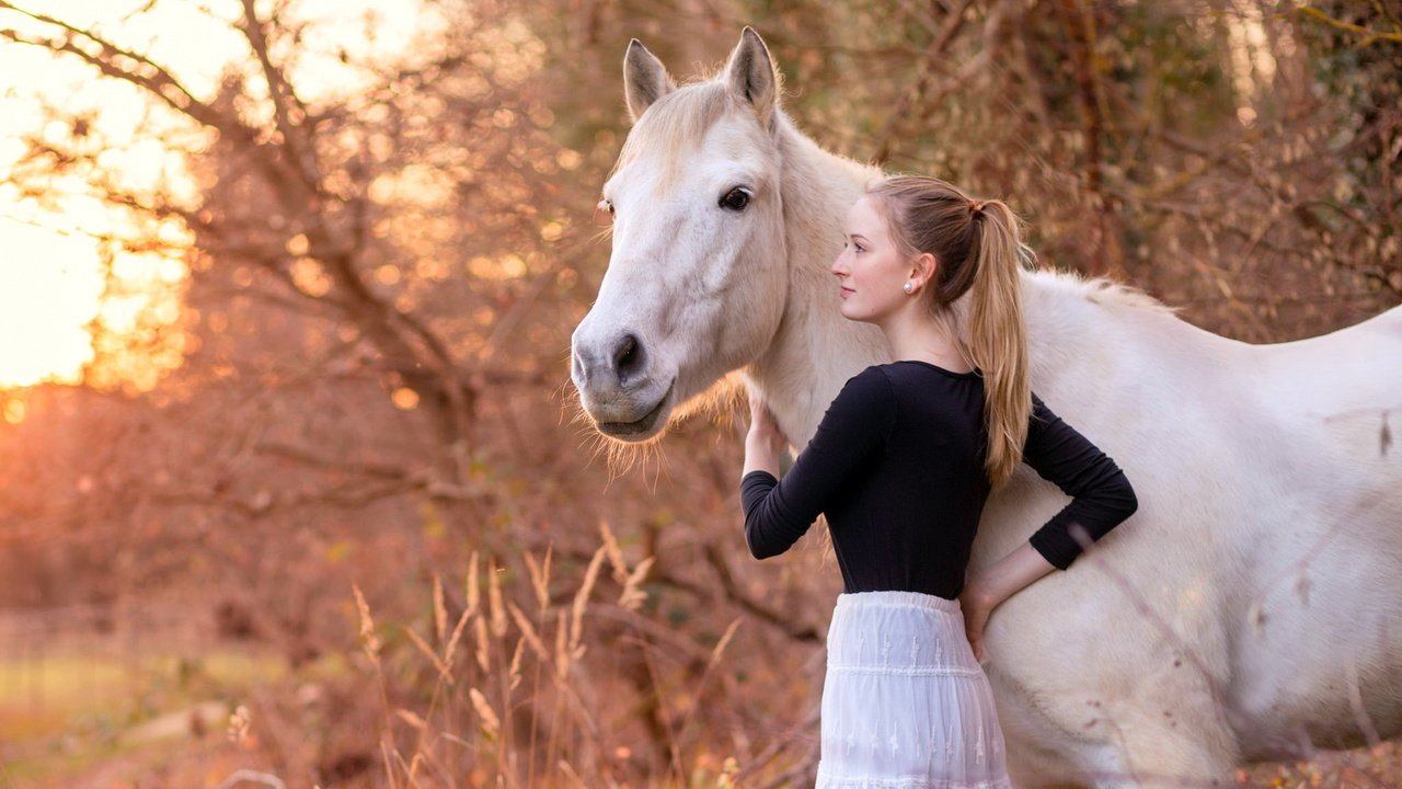 Обои природа, девушка, конь, nature, girl, horse разрешение 2048x1365 Загрузить