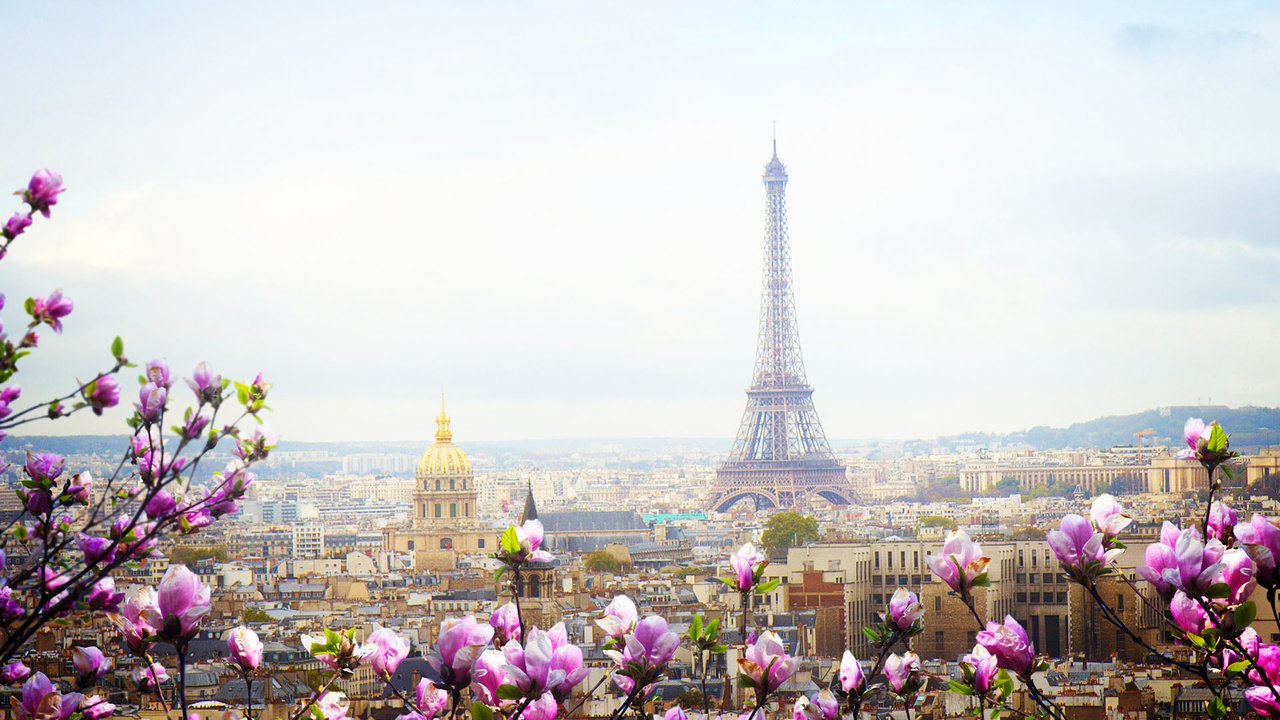 Обои город, париж, весна, европа, франция, эйфелева башня, the city, paris, spring, europe, france, eiffel tower разрешение 1920x1200 Загрузить