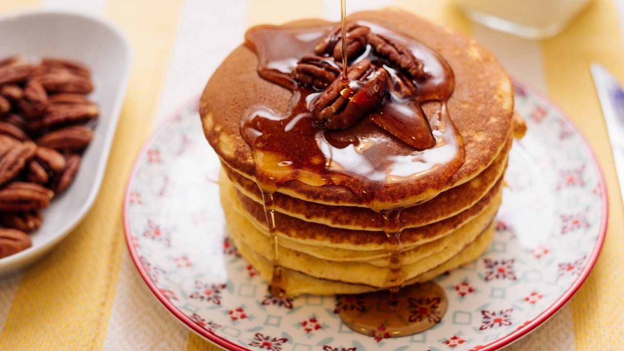 Обои орехи, мед, блинчики, блины, панкейк, nuts, honey, pancakes, pancake разрешение 1990x1341 Загрузить