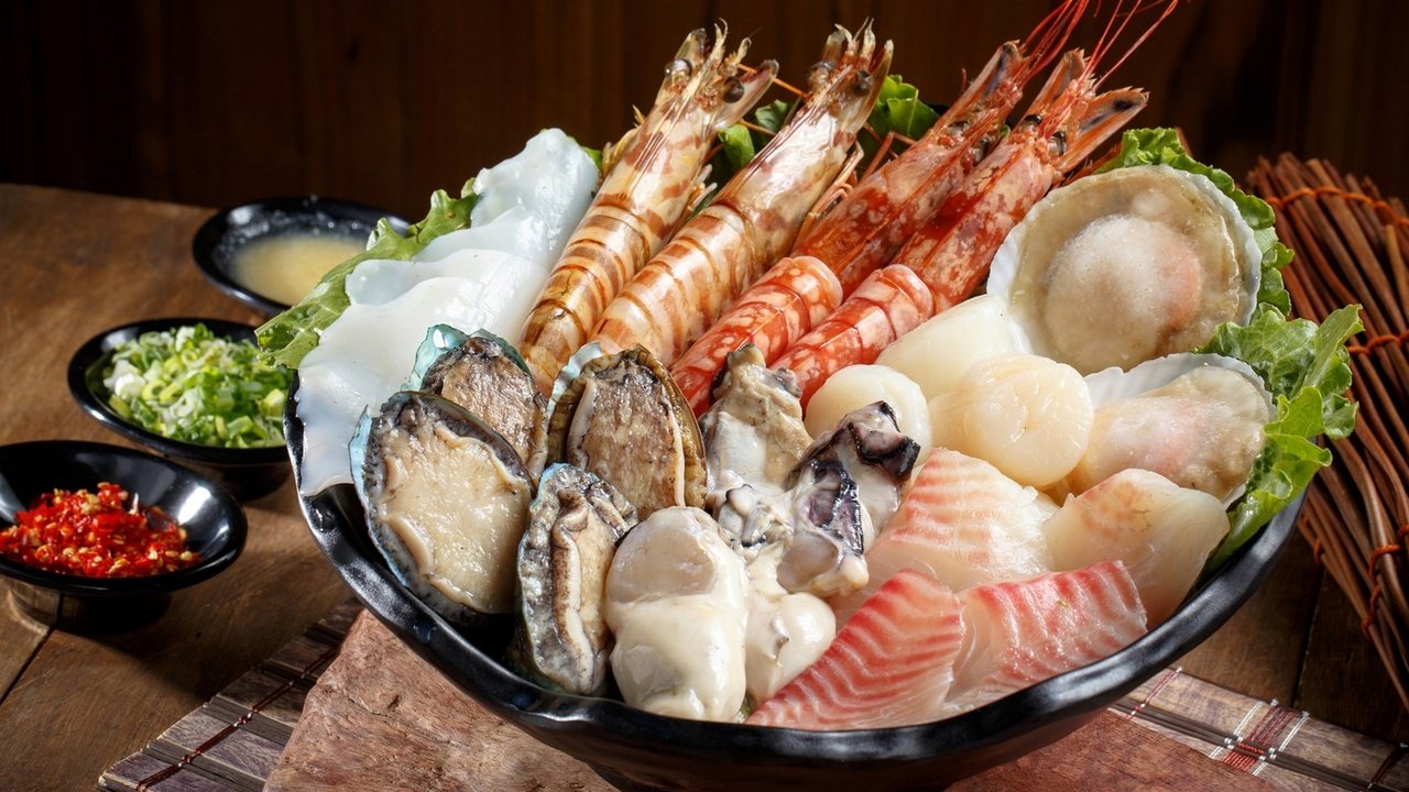 Обои рыба, морепродукты, креветки, моллюски, fish, seafood, shrimp, shellfish разрешение 1920x1279 Загрузить