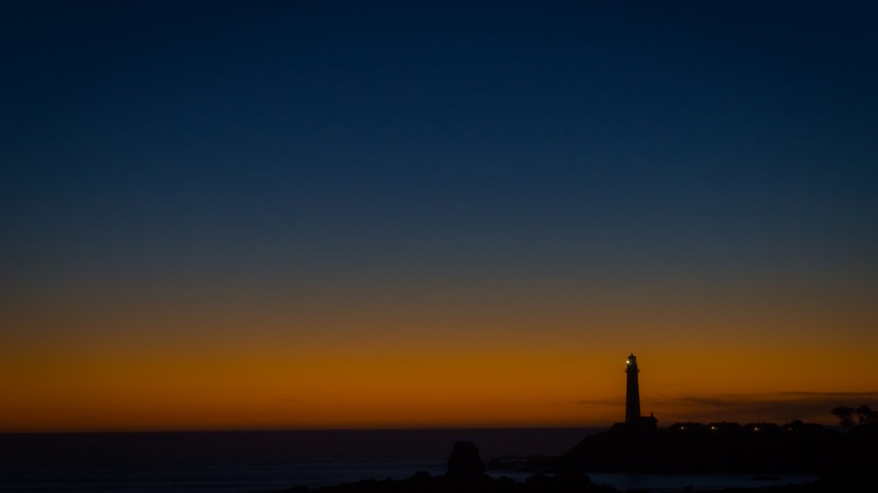 Обои закат, маяк, sunset, lighthouse разрешение 2560x1600 Загрузить