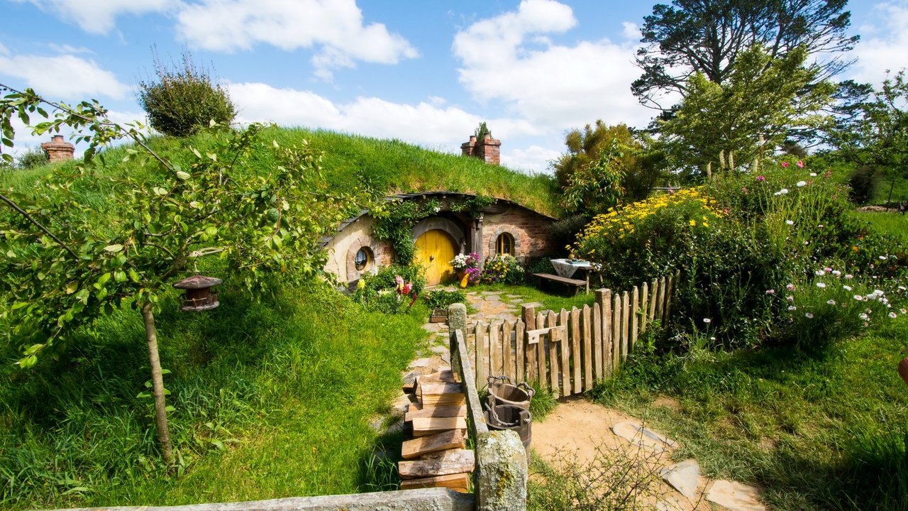 Обои природа, парк, кусты, забор, дом, новая зеландия, кусты matamata hobbiton park, matamata hobbiton park, nature, park, the bushes, the fence, house, new zealand, the bushes matamata hobbiton park разрешение 2880x1920 Загрузить