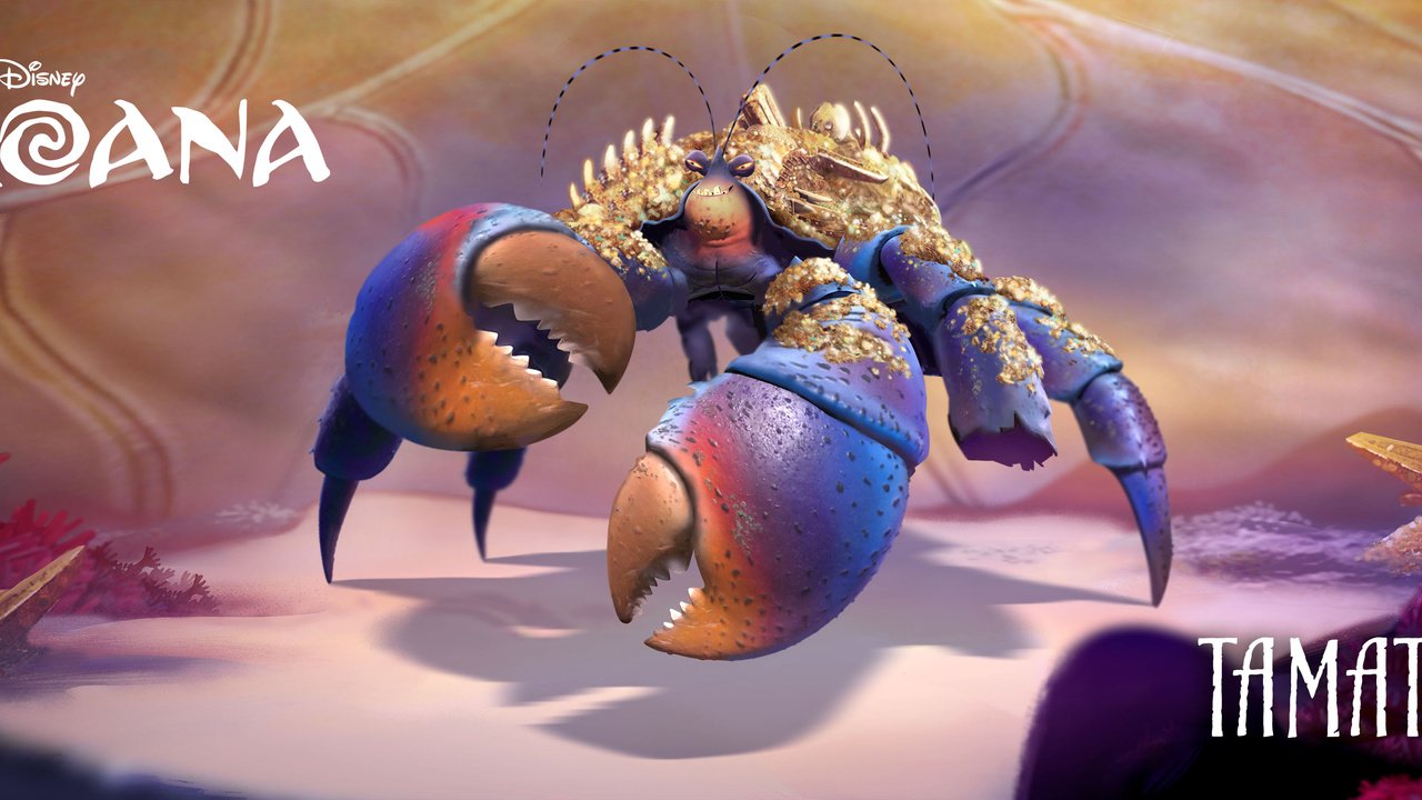 Обои дисней, моана, таматоа, disney, moana, tamatoa разрешение 3840x1608 Загрузить