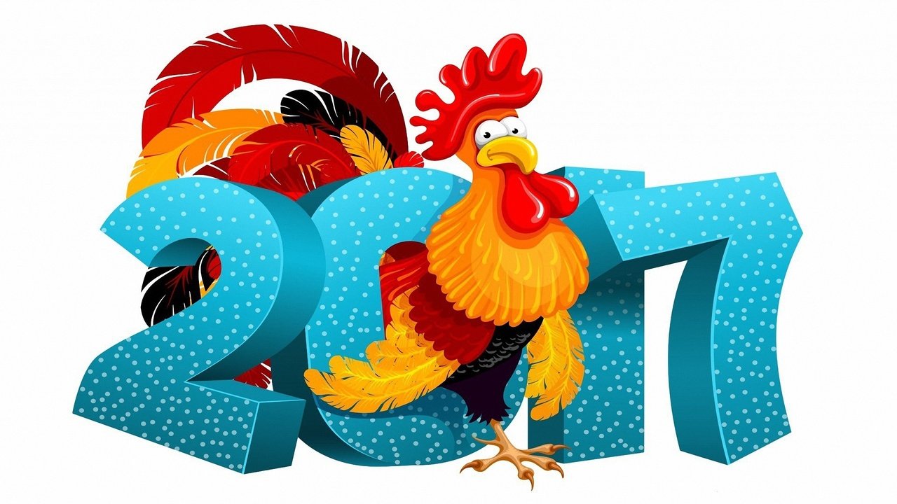 Обои новый год, петух, 2017, new year, cock разрешение 2560x1440 Загрузить