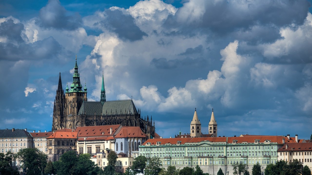 Обои прага, чехия, собор святого вита, пражский град, prague, czech republic, st. vitus cathedral, prague castle разрешение 1920x1220 Загрузить