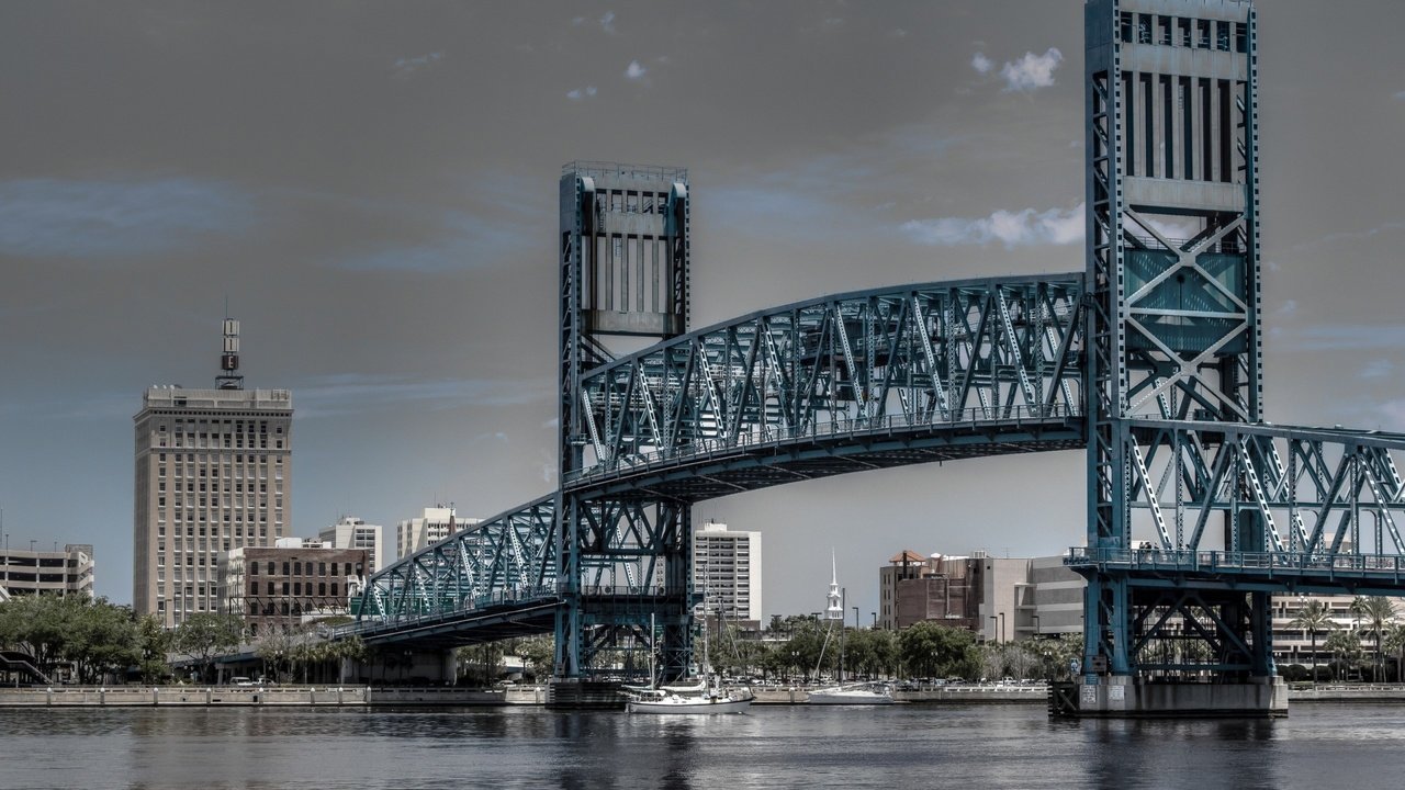 Обои река, мост, флорида, штат флорида, main street bridge, river, bridge, fl, florida разрешение 2560x1600 Загрузить