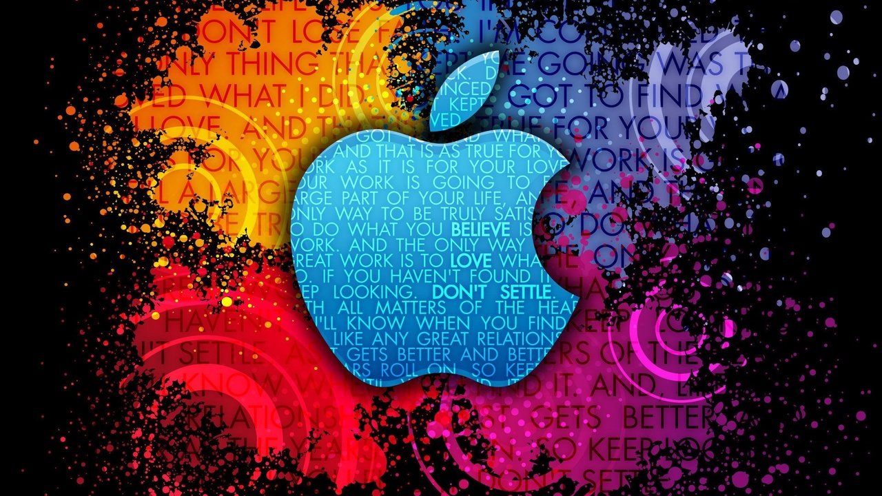 Обои фон, краски, пятна, логотип, мак, яблоко, бренд, фразы, background, paint, spot, logo, mac, apple, brand, phrase разрешение 1920x1200 Загрузить
