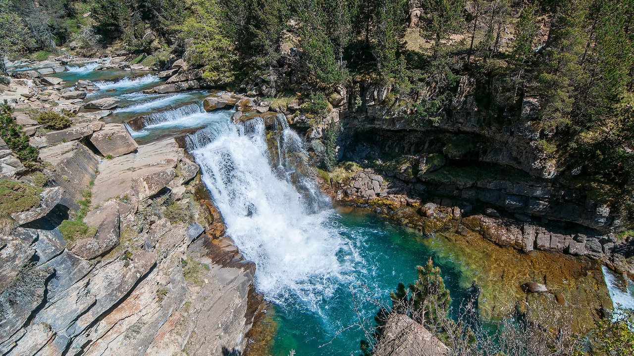 Обои река, скалы, природа, лес, водопад, river, rocks, nature, forest, waterfall разрешение 1920x1200 Загрузить