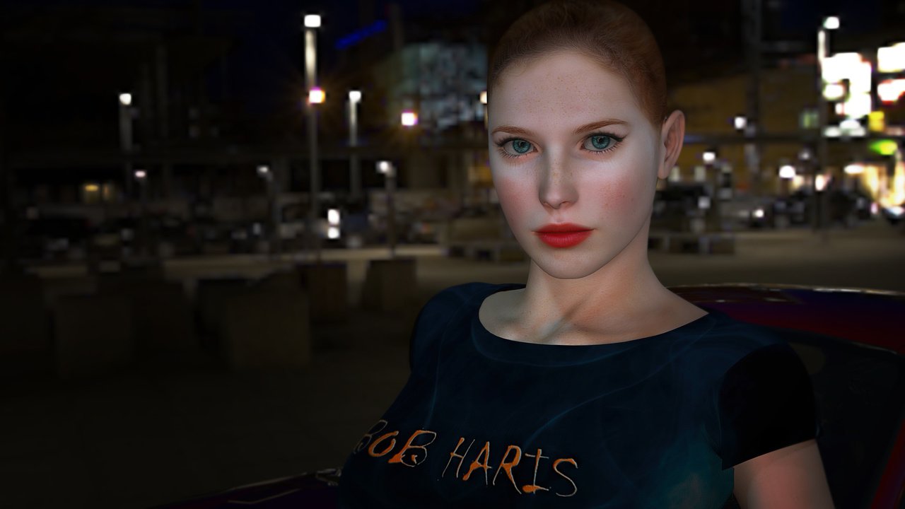 Обои ночь, девушка, портрет, город, рыжая, 3д, 3d девушка, night, girl, portrait, the city, red, 3d, 3d girl разрешение 2803x1577 Загрузить