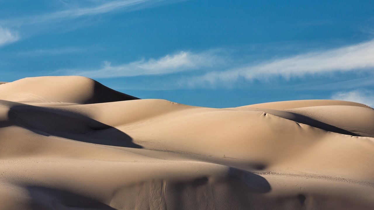 Обои пейзаж, песок, пустыня, дюны, landscape, sand, desert, dunes разрешение 2880x1800 Загрузить