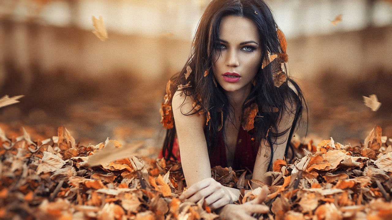 Обои девушка, брюнетка, осень, модель, алессандро ди чикко, girl, brunette, autumn, model, alessandro di cicco разрешение 1920x1200 Загрузить