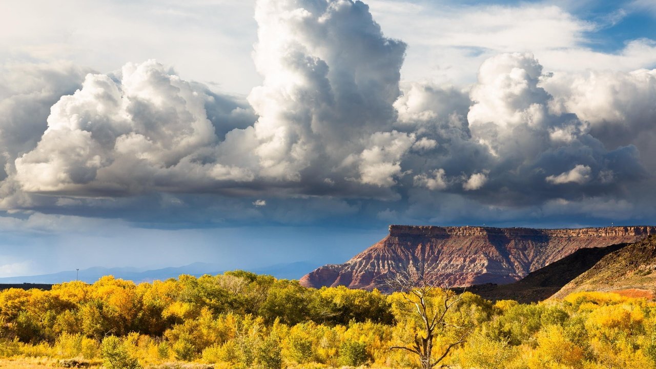 Обои небо, холм, облака, долина, природа, zion national park, горный хребет, пейзаж, поле, горизонт, луг, пастбище, the sky, hill, clouds, valley, nature, mountain range, landscape, field, horizon, meadow, pasture разрешение 2048x1365 Загрузить