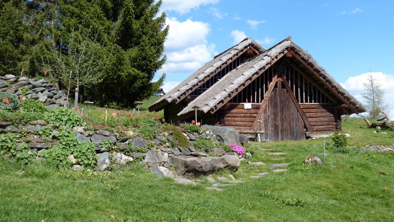 Обои трава, деревня, австрия, хижина, деревня кельтов, хата, grass, village, austria, hut, celtic village разрешение 4608x3072 Загрузить