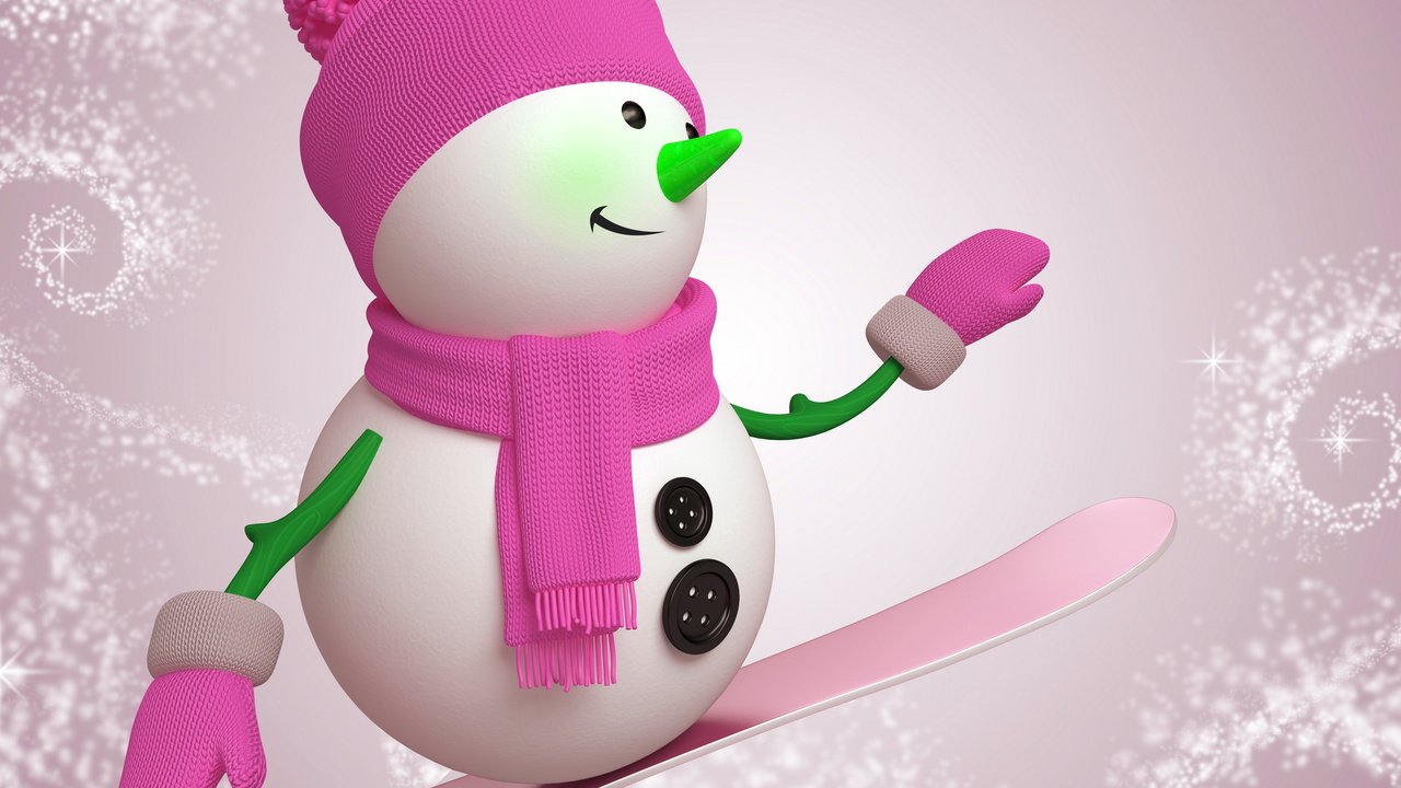 Обои снеговик, snowman разрешение 2160x1920 Загрузить