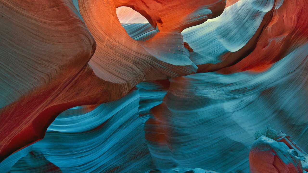 Обои скалы, каньон, каньон антилопы, пещера, rocks, canyon, antelope canyon, cave разрешение 2880x2560 Загрузить