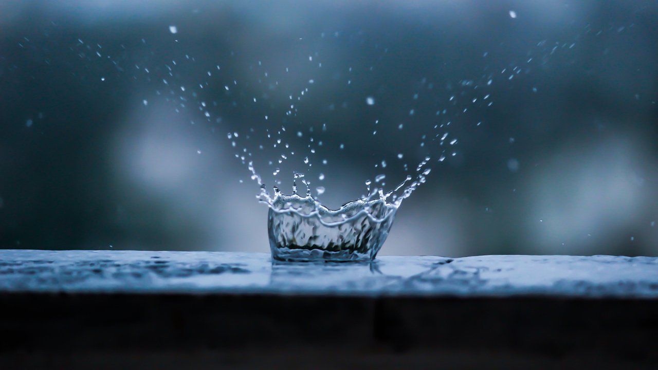 Обои вода, макро, капля, брызги, дождь, всплеск, water, macro, drop, squirt, rain, splash разрешение 1920x1200 Загрузить