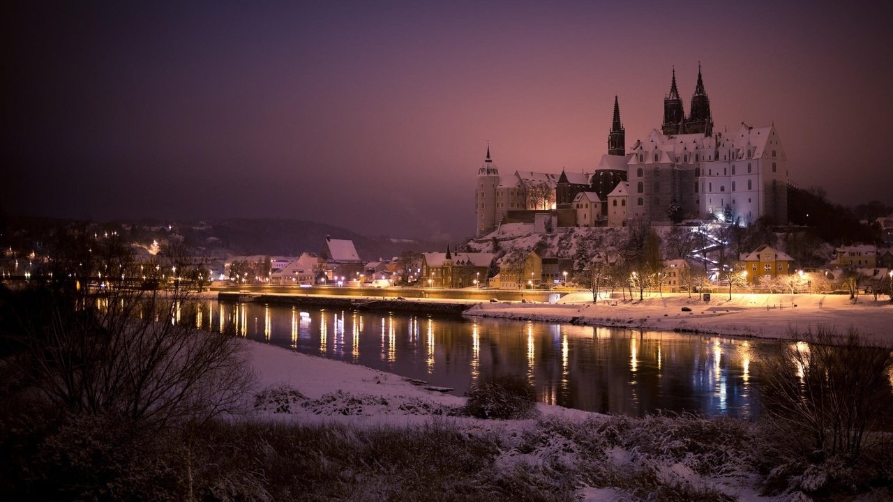 Обои город, германия, мейсен, альбрехтсбург, the city, germany, meissen, albrechtsburg разрешение 1920x1200 Загрузить