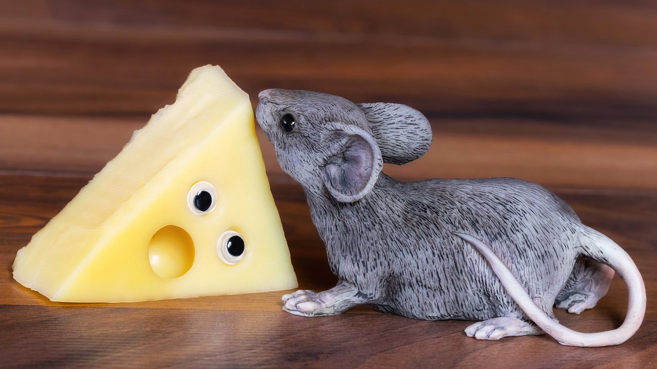 Обои статуэтка, сыр, мышь, figurine, cheese, mouse разрешение 2112x1188 Загрузить