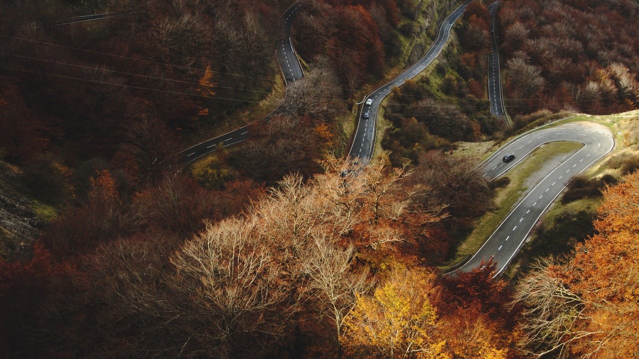 Обои дорога, лес, осень, road, forest, autumn разрешение 2048x1365 Загрузить