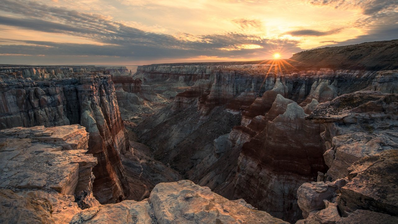 Обои горы, скалы, солнце, обрыв, гранд-каньон, каньоны, mountains, rocks, the sun, open, the grand canyon, canyons разрешение 3840x2560 Загрузить