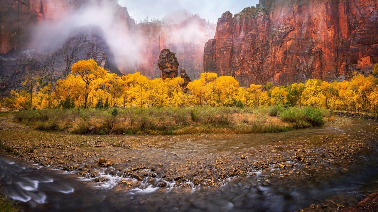 Обои река, горы, river, mountains разрешение 3000x1885 Загрузить