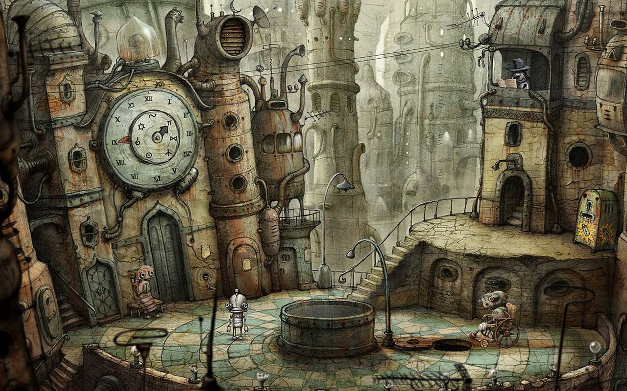 Обои робот, машинариум, игры, amanita design, robot, machinarium, game разрешение 1920x1200 Загрузить