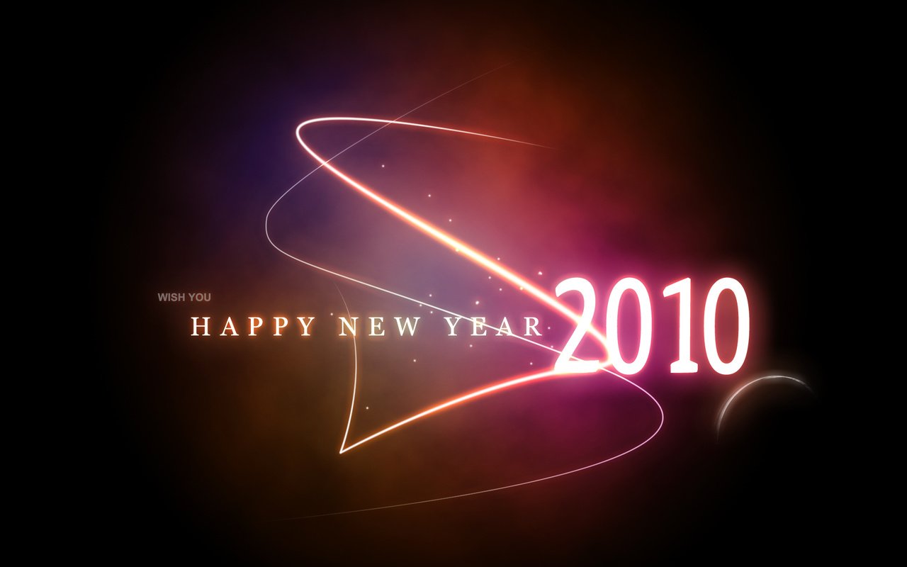 Обои новый год, 2010, glowing 2010, с новым годом, new year, happy new year разрешение 1920x1200 Загрузить