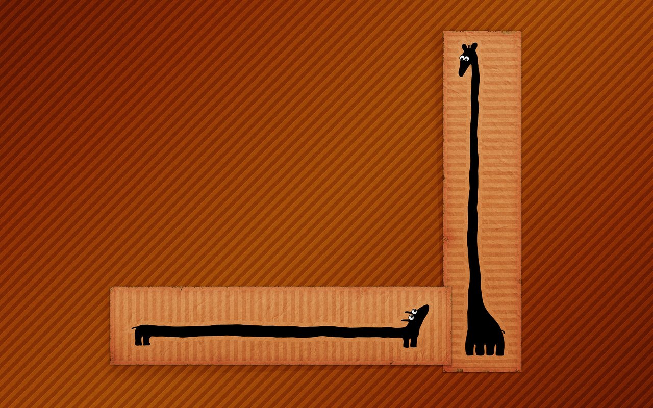 Обои рисунок, линии, минимализм, такса, жираф, figure, line, minimalism, dachshund, giraffe разрешение 2560x1600 Загрузить