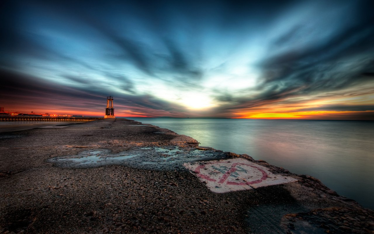 Обои небо, вода, фото, пейзажи, разводы, набережная, пристань, hdr, гавань, harbour, the sky, water, photo, landscapes, divorce, promenade, marina разрешение 2560x1600 Загрузить