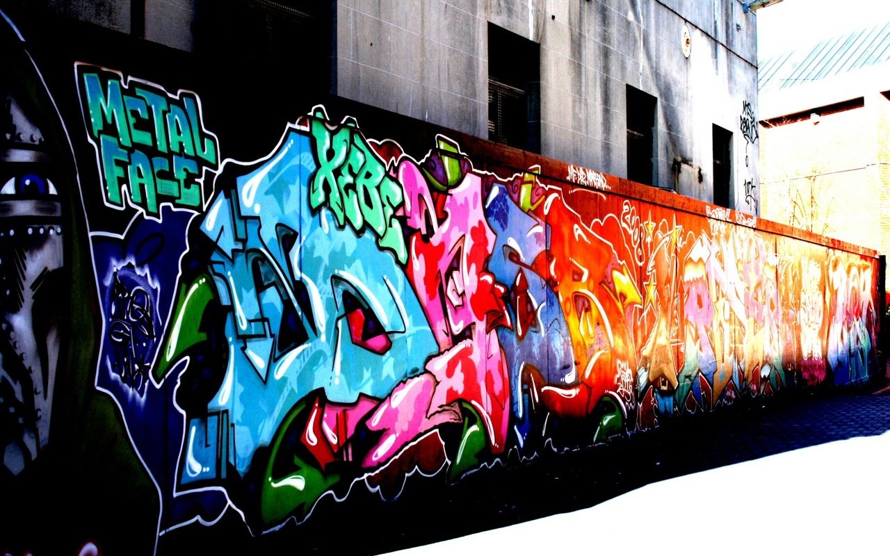 Обои цвет, стена, улица, граффити, окрас, color, wall, street, graffiti разрешение 1920x1200 Загрузить
