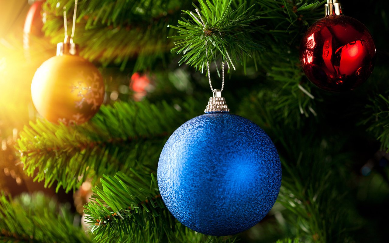 Обои елка, шары, зима, праздник, рождество, tree, balls, winter, holiday, christmas разрешение 1920x1200 Загрузить