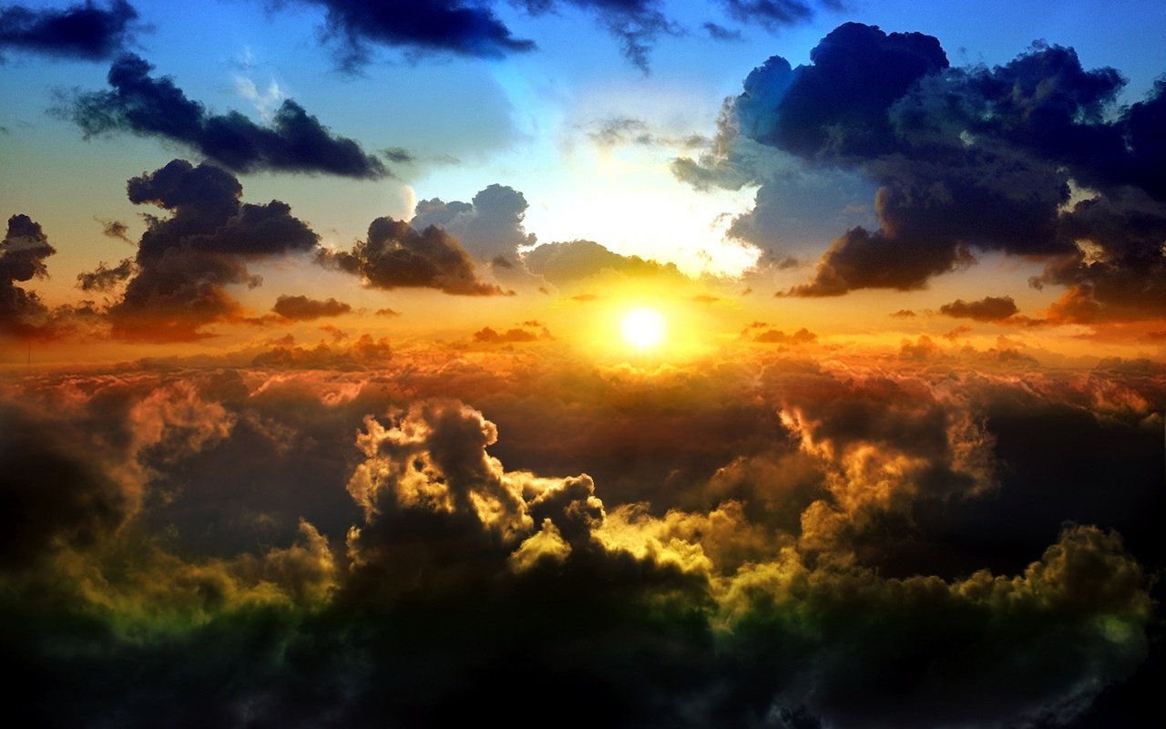 Обои небо, облака, солнце, обои, пейзаж, неба, the sky, clouds, the sun, wallpaper, landscape, sky разрешение 1920x1200 Загрузить