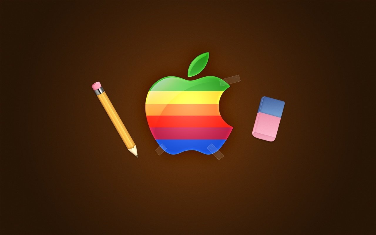 Обои логотип, карандаш, эппл, logo, pencil, apple разрешение 1920x1200 Загрузить