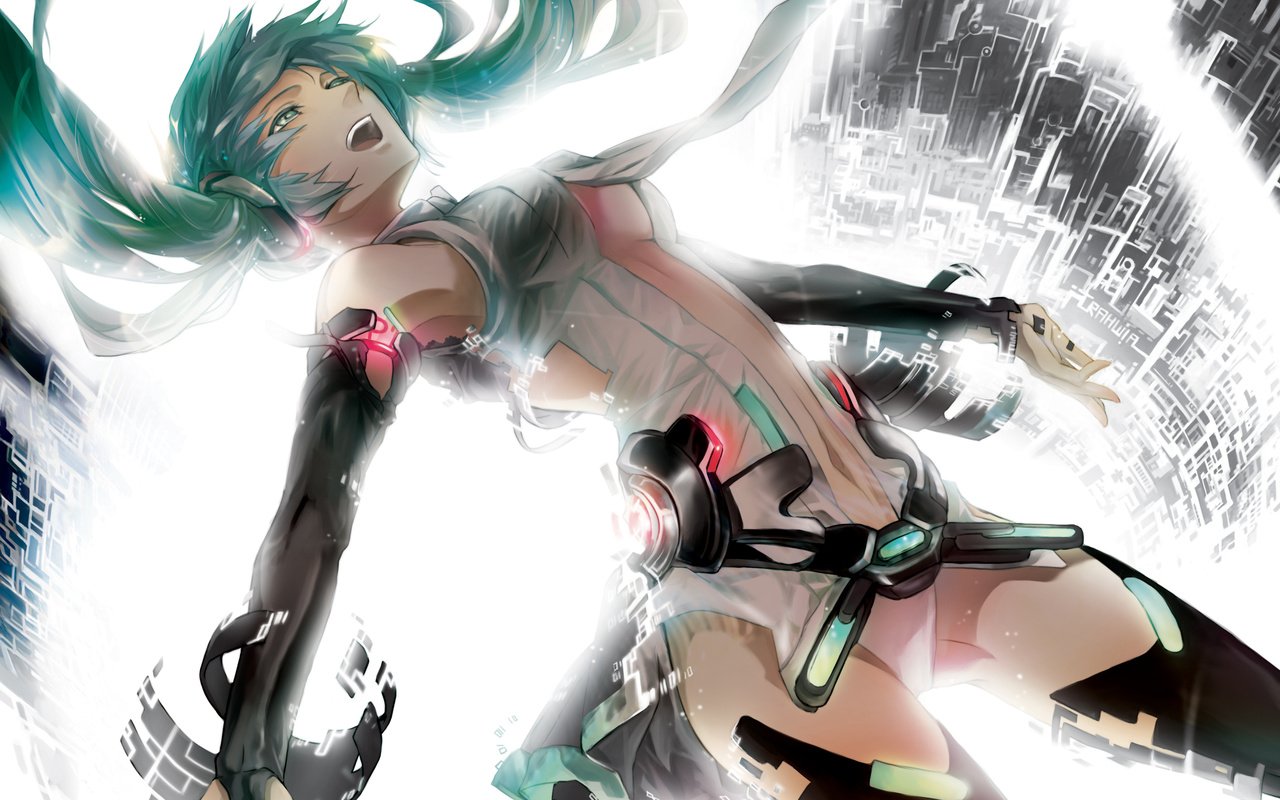 Обои вокалоид, мику хацунэ, vocaloid, hatsune miku разрешение 2480x1748 Загрузить