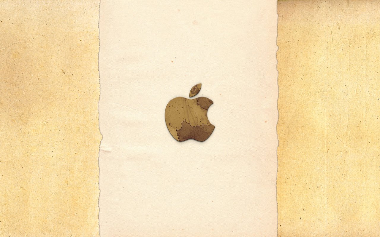 Обои текстура, бумага, яблоко, бежевый, эппл, texture, paper, apple, beige разрешение 2560x1600 Загрузить
