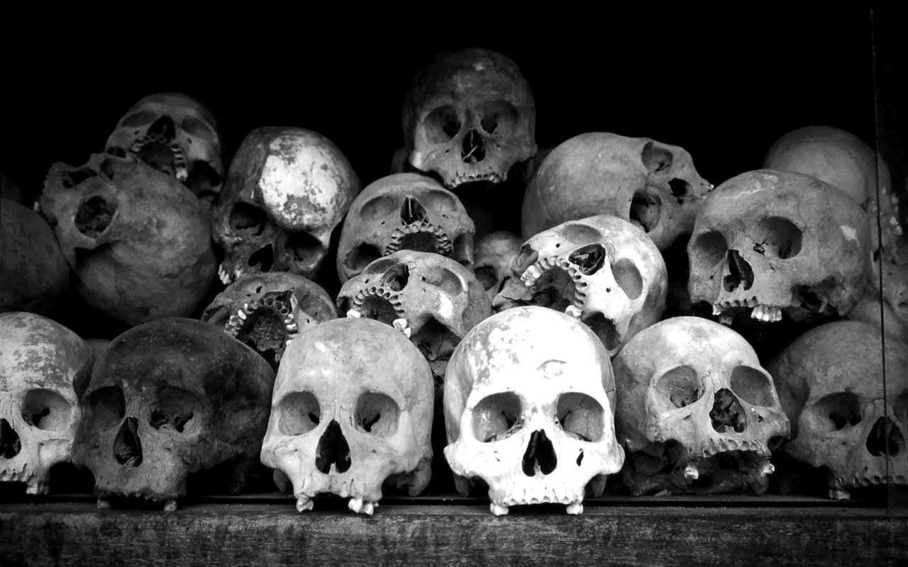 Обои черно-белая, склад, кости, черепа, black and white, warehouse, bones, skull разрешение 1920x1200 Загрузить