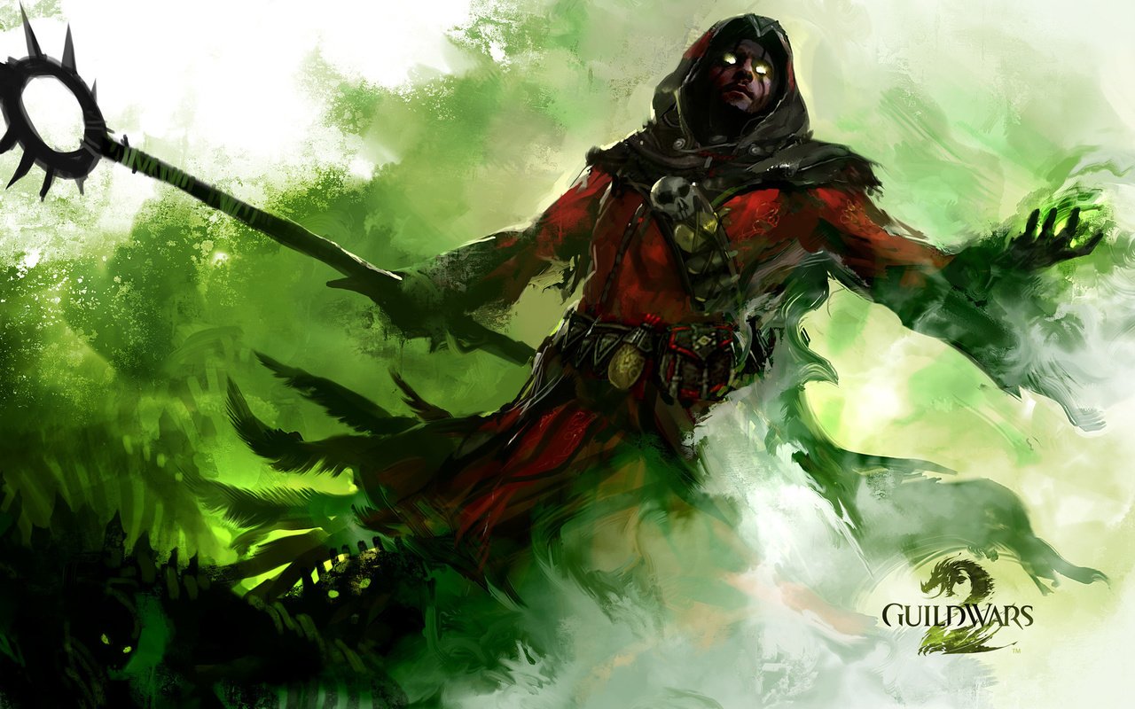 Обои guild wars 2, посох, колдун, грин, staff, the sorcerer, green разрешение 1920x1200 Загрузить