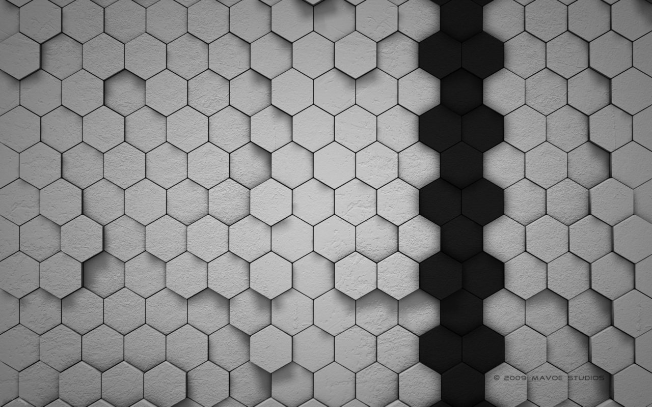 Обои черный, серый, соты, геометрия, абстракции, ячейки, пчелинные, шестиугольник, black, grey, cell, geometry, abstraction, celinnyi разрешение 1920x1200 Загрузить