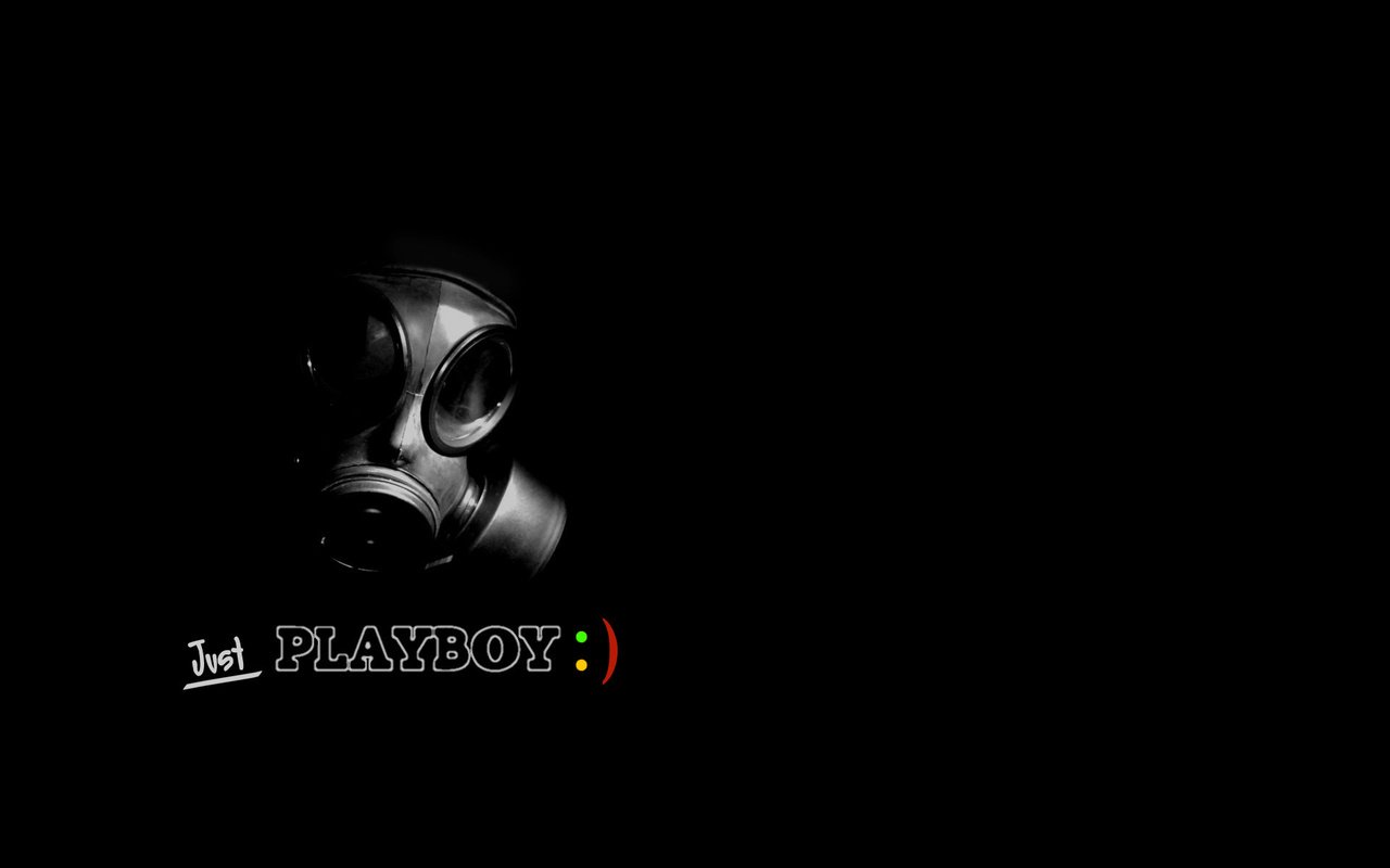 Обои черный, противогаз, блака, всего, плейбой, black, gas mask, just, playboy разрешение 1920x1200 Загрузить