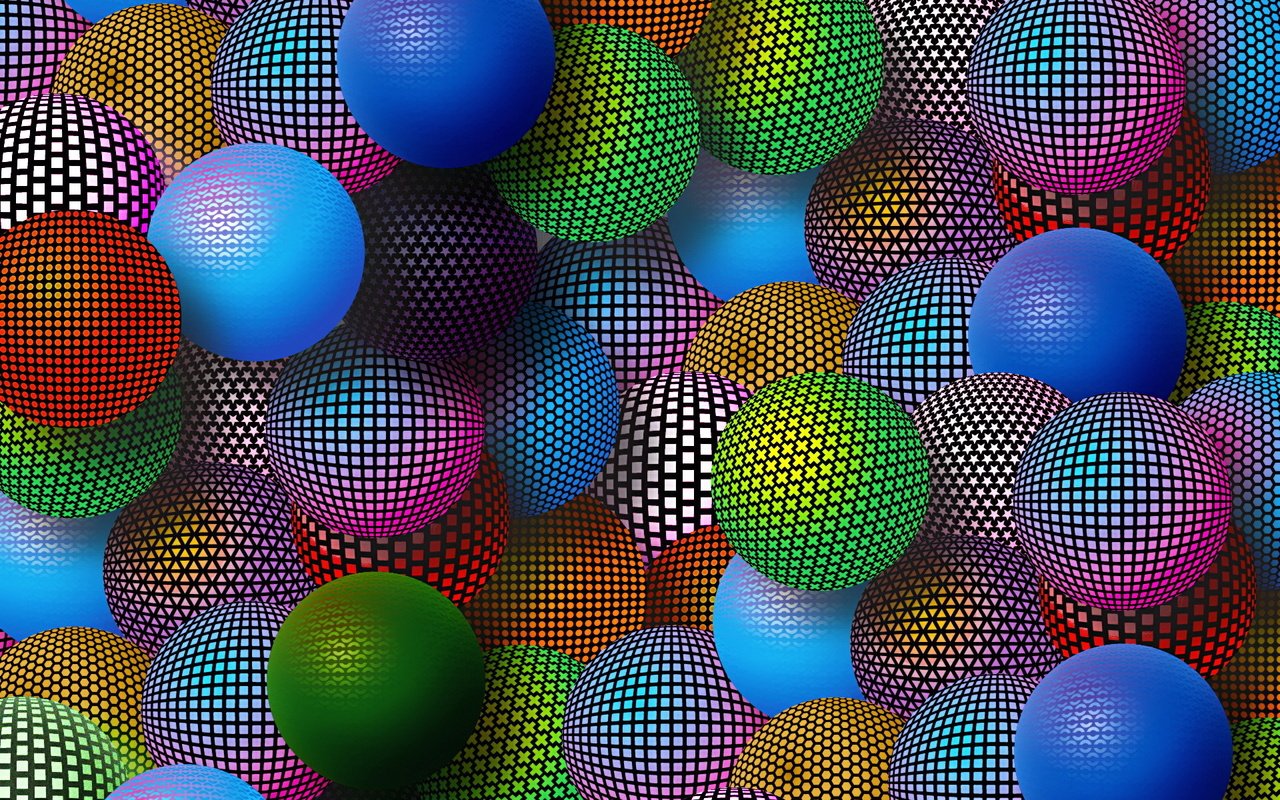 Обои разноцветные, шарики, colorful, balls разрешение 1920x1200 Загрузить