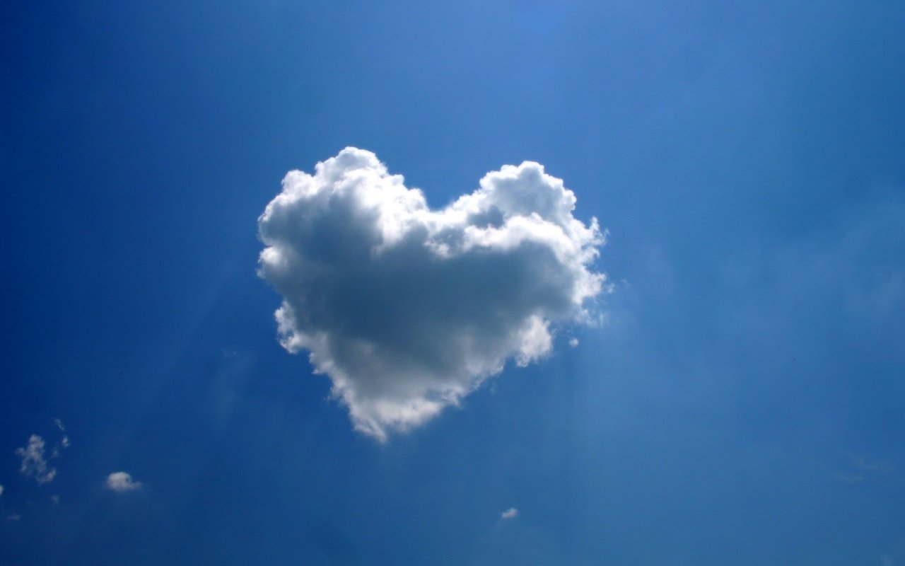 Обои облако, сердце, синива, cloud, heart, siniva разрешение 1920x1200 Загрузить