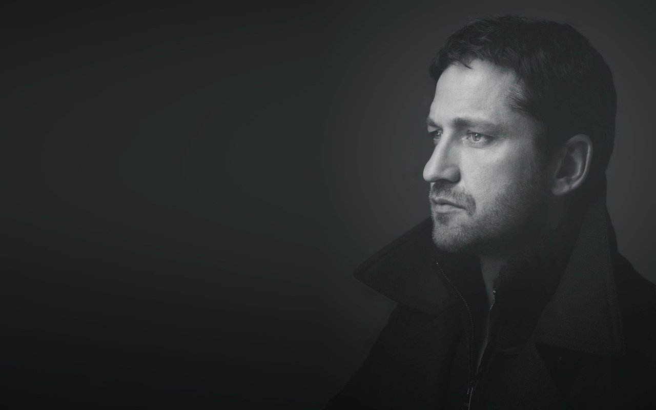 Обои фото, чёрно-белое, мужчина. актёр, джерард батлер, photo, black and white, man. actor, gerard butler разрешение 1920x1200 Загрузить