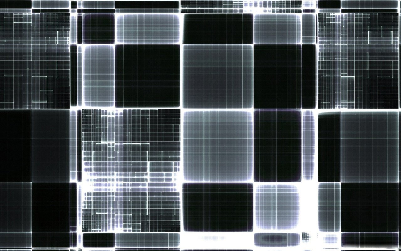 Обои линии, чёрно-белое, черный, квадраты, энергия, технологии, квадрат, цифровое искусство, line, black and white, black, squares, energy, technology, square, digital art разрешение 1920x1200 Загрузить