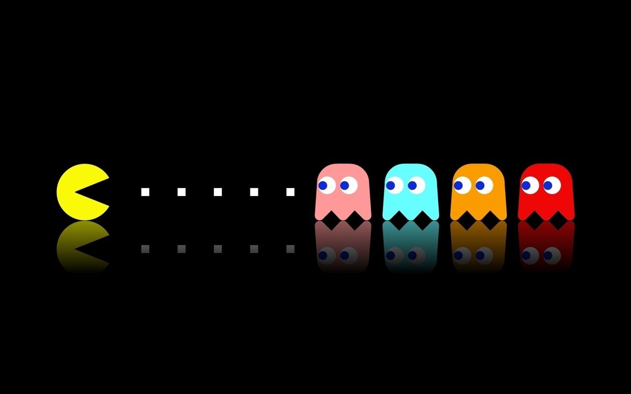 Скачать обои фон, игра, pac man, background, the game разрешение 1280x800  #14931